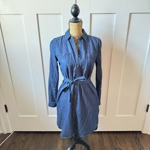 Banana Republic Chambray Shirtdress (Size 4) | NWOT